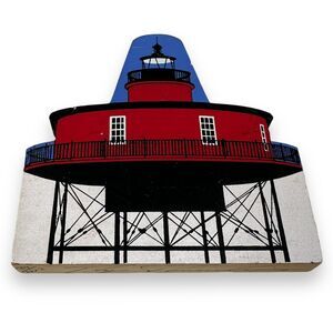 Seven Foot Knoll Lighthouse‎ Shelf Sitter Village Limited Edition Home Decor